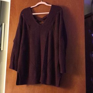 Flowy maroon sweater